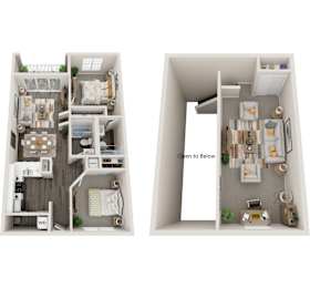 Carimar Floor Plan at Coastline Apartments, Florida