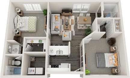 Cascavel Floor Plan at Coastline Apartments, Fort Walton Beach, FL