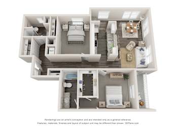 Cremant Floor Plan at Elan Apartments, Florida, 32547