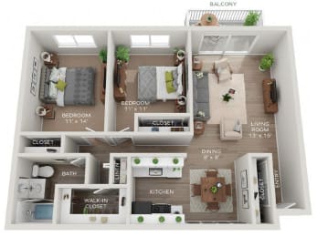 Arbor Floor Plan at The Preserve at Woodfield, Rolling Meadows, Illinois