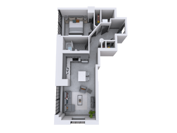 a floor plan of a house