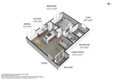 Unit 10 at 316 Beach Apartments, Huntington Beach, CA