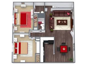 B1 Floorplan at Liberty Crossing, Jacksonville