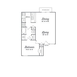 a floor plan of a bedroom floor plan