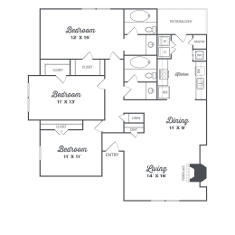 a floor plan of a two story house with a bedroom and a living room