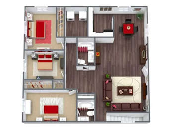 C1 Floorplan at Liberty Crossing, North Carolina