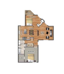 B4 Floor Plan at Shadow Ridge, Arlington, 76013