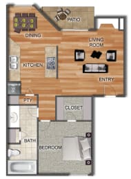 1 Bed/1 Bath