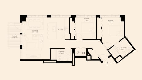 a floor plan of a house with different floors