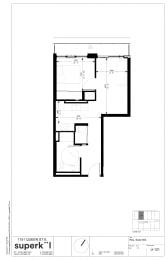 a floor plan of a house with a courtyard