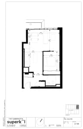 floor plan of the upper level of the house