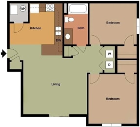 a diagram of a floor plan of a house