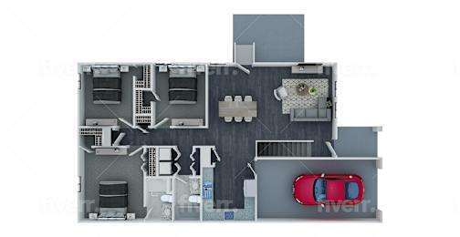 3D Rendering - Main Floor