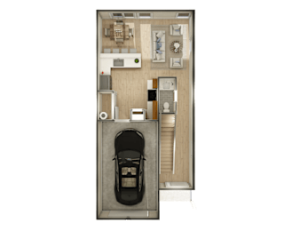 3D Rendering - Main Floor