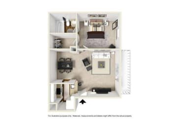 a floor plan of a house with a black arrow pointing to the first floor