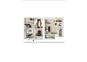 a picture of a house with two photos of it