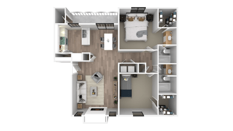 the 1122  2 bedroom floor plan  460 sq ft