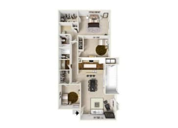 a floor plan of a house