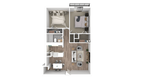 a 3d floor plan