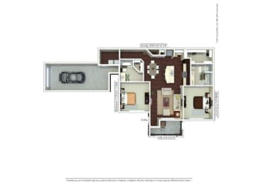 a floor plan of a house with a white background