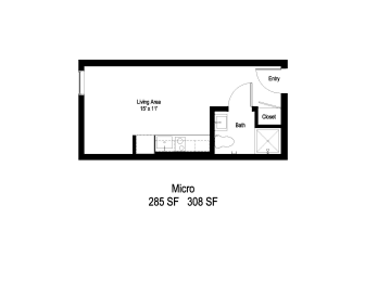 Micro Floor Plan at Moraine, Tacoma, WA 98402