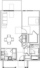 1 bed 1 bath at English Oaks Apartments, Fredericksburg, VA