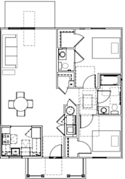 2 bed 2 bath at English Oaks Apartments, Fredericksburg, 22406