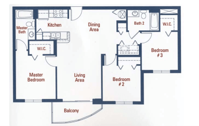 Floor Plan  a blueprint of a floor plan of a house