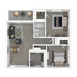 Floor Plan  Floor Plan of Two Bedroom Apartment
