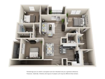 Floor Plan  3x2 Floor Plan at Carrington Place at Wildewood, Columbia South Carolina