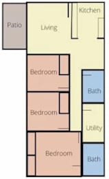 CP32 Floor Plan at Crescent Pointe Townhomes, Virginia