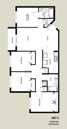 Floor Plan  floor plan of the 1125 sq ft roommates apt