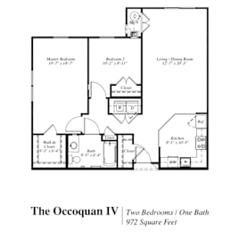 Occoquan IV Floor Plan at The Gardens of Stafford, Stafford