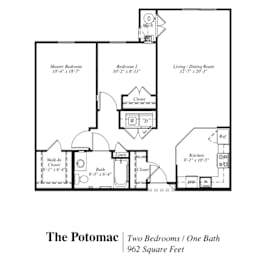 Potomac Floor Plan at The Gardens of Stafford, Stafford, VA 22556