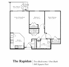 Rapidan Floor Plan at The Gardens of Stafford, Virginia