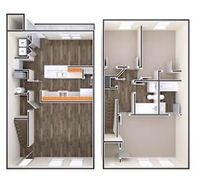 3 Bedroom Floor Plan at The Regency Apartment Homes, Manassas, 20109