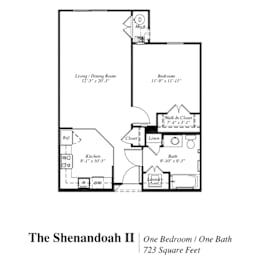 Shenandoah II  Floor Plan at The Gardens of Stafford, 22193