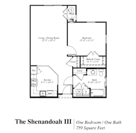 Shenandoah III Floor Plan at The Gardens of Stafford, Stafford, Virginia