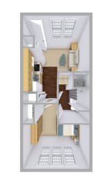 Floor Plan  1-bedroom floor plan