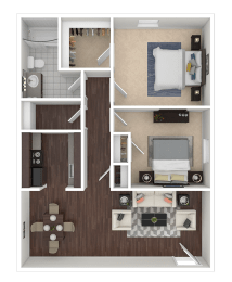 The Redwood Floor Plan at Brandywine Townhomes, South Carolina, 29445