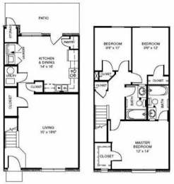 VER 32 Floor Plan at The Village at England Run, Virginia