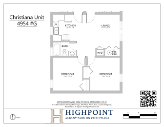 a floor plan of a unit of the highpoint condo