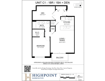 the floor plan of unit c of the br 1024x768
