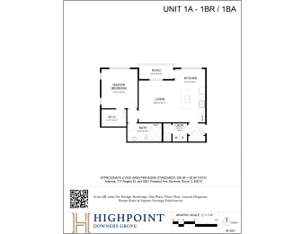 a floor plan of unit ta of the high point condos