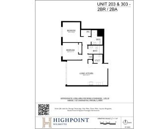 a floor plan of a home with a bedroom and a living room