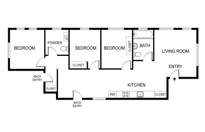 1338 W Argyle 3 bedroom apartment home