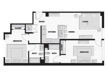 4 bedroom floor plan  apartments in brickell  the nexus