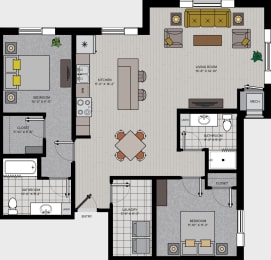 Floorplan image for apartment style B4
