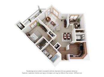 a conceptual drawing of a floor plan of a house