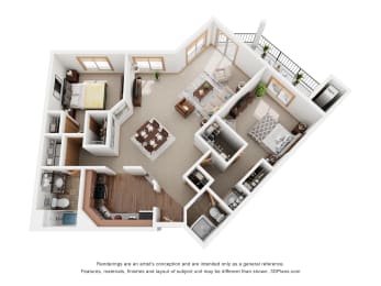 a conceptual drawing of a floor plan of a house